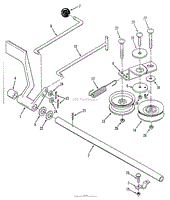 HYDROSTATIC TRANSAXLE BRAKE AND IDLER LINKAGE