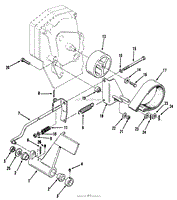 CLUTCH, BRAKE AND SPEED CONTROL LINKAGE-312-H &amp; 416-H(2)