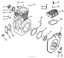 KOHLER CRANKCASE &amp; CYLINDER HEAD