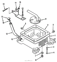 OIL BASE FILL TUBE AND BRACKET