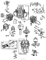 CYLINDER, OIL PUMP AND CRANKSHAFT