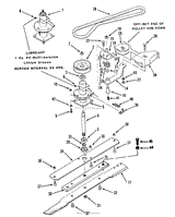 SPINDLE, PULLEYS, AND DRIVE BELT