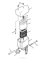 14HP ENGINE AIR CLEANER ASSEMBLY