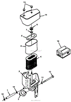 12HP ENGINE AIR CLEANER ASSEMBLY