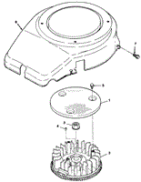 12HP ENGINE FLYWHEEL AND COVER ASSEMBLY