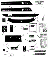 DECAL &amp; MISCELLANEOUS PARTS ASSEMBLY