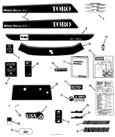 DECAL &amp; MISCELLANEOUS PARTS ASSEMBLY