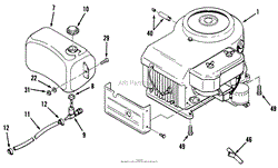 ENGINE, FUEL TANK &amp; EXHAUST ASSEMBLY