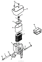 12HP ENGINE AIR CLEANER ASSEMBLY