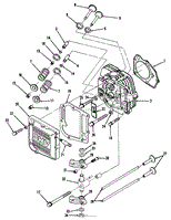 12HP ENGINE CYLINDER HEAD &amp; VALVES ASSEMBLY