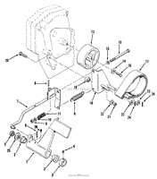 CLUTCH, BRAKE AND SPEED CONTROL LINKAGE 312-H &amp; 416-H