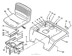 FENDER AND SEAT ASSEMBLY