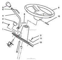 STEERING WHEEL AND CONSOLE ASSEMBLY