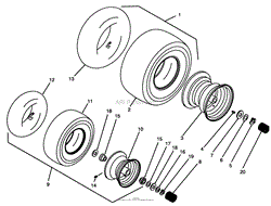 WHEELS &amp; TIRES ASSEMBLY