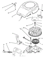 BLOWER HOUSING AND IGNITION ASSEMBLY