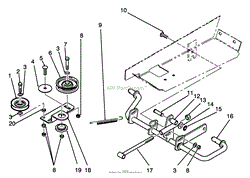 IDLER AND PEDAL SHAFT ASSEMBLY