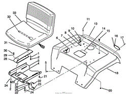 FENDER AND SEAT ASSEMBLY