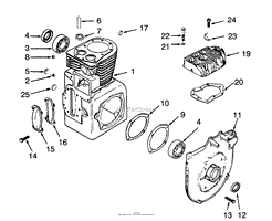 CRANKCASE AND CYLINDER HEAD