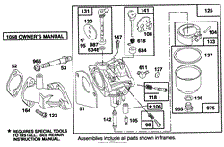 ENGINE BRIGGS &amp; STRATTON MODEL 283707-0160-01(2)