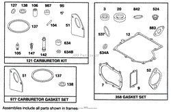 ENGINE BRIGGS &amp; STRATTON MODEL 283707-0160-01(6)