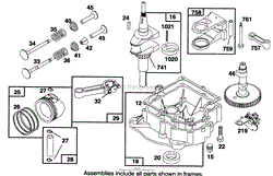 ENGINE BRIGGS &amp; STRATTON MODEL 28B707-0122-01(2)