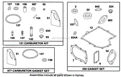 ENGINE BRIGGS &amp; STRATTON MODEL 28B707-0122-01(3)