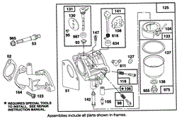 ENGINE BRIGGS &amp; STRATTON MODEL 28B707-0122-01(5)