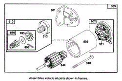 ENGINE BRIGGS &amp; STRATTON MODEL 28B707-0122-01(8)