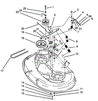 BRAKE ASSEMBLY (38&quot; CUTTING UNIT)