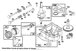 ENGINE BRIGGS &amp; STRATTON MODEL 286707-0453-01(8)