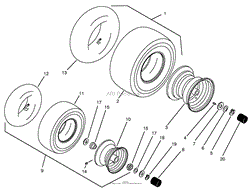 WHEELS &amp; TIRES ASSEMBLY