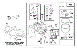 ENGINE BRIGGS &amp; STRATTON MODEL 28B707-0126-01(7)