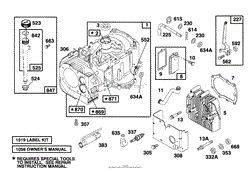 ENGINE BRIGGS &amp; STRATTON MODEL 28B707-0126-01(9)