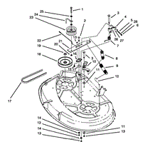 BRAKE ASSEMBLY (38&quot; CUTTING UNIT)