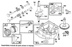 ENGINE BRIGGS &amp; STRATTON MODEL 28M707-0122-01(2)