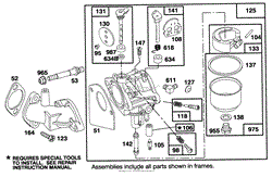 ENGINE BRIGGS &amp; STRATTON MODEL 28M707-0122-01(4)