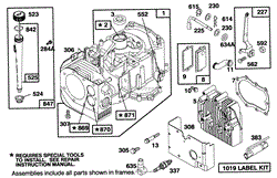 ENGINE BRIGGS &amp; STRATTON MODEL 28M707-0122-01(5)