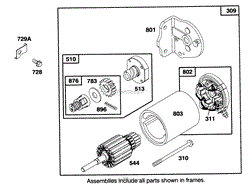 ENGINE BRIGGS &amp; STRATTON MODEL 28M707-0122-01(6)