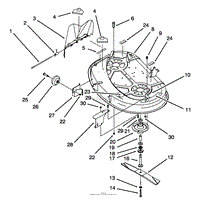 HOUSING &amp; SPINDLE ASSEMBLY (38&quot; CUTTING UNIT) (MODEL NO. 71213 ONLY)