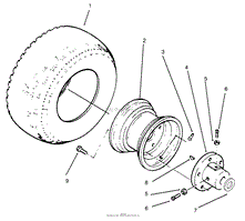 REAR WHEELS AND TIRES