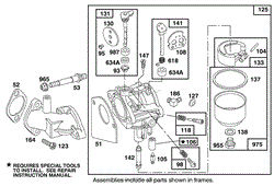 ENGINE BRIGGS &amp; STRATTON MODEL 28M707-0127-01(3)