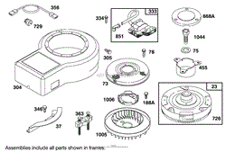 ENGINE BRIGGS &amp; STRATTON MODEL 28M707-0127-01(5)