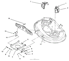 38&quot; DECK ENGAGEMENT COMPONENTS ASSEMBLY