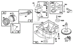 ENGINE BRIGGS &amp; STRATTON MODEL 28N707-0131-01(7)