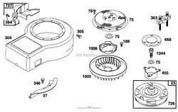 ENGINE BRIGGS &amp; STRATTON MODEL 28N777-0174-01(7)