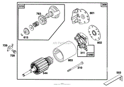 ENGINE BRIGGS &amp; STRATTON MODEL 28N777-0174-01(9)