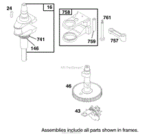 ENGINE BRIGGS &amp; STRATTON MODEL 28M707-1182-E1(4)