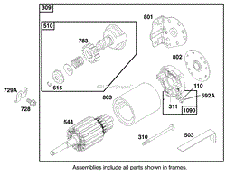 ENGINE BRIGGS &amp; STRATTON MODEL 28M707-1182-E1(5)