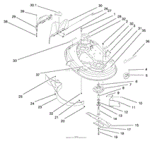 DECK ASSEMBLY (38&quot; CUTTING UNIT)