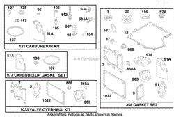 ENGINE BRIGGS &amp; STRATTON MODEL 28N707-1131-E1(2)